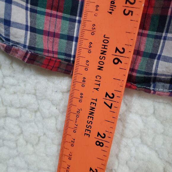 Ralph Lauren Shirt Men's Large (14-16) Red Blue Green White Plaid Cotton Button - Picture 16 of 16